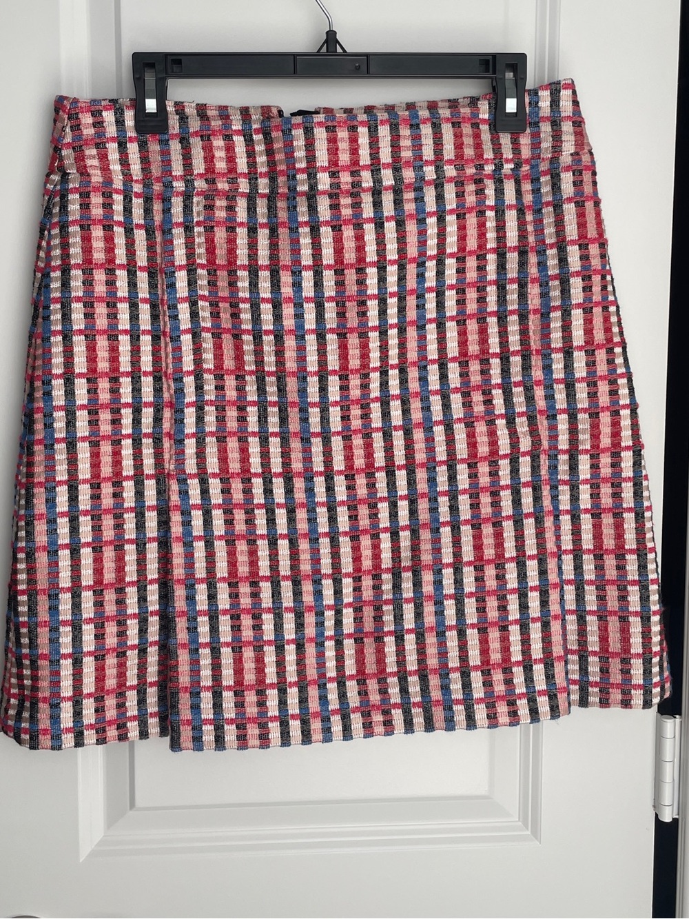 Akris Punto Size 8 Tweed Inverted Pleat Mini Skirt